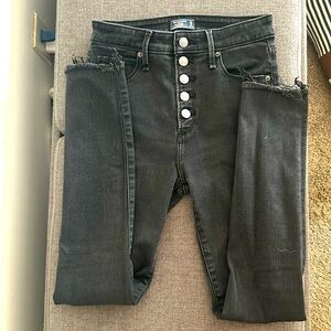 Abercrombie charcoal black jeans